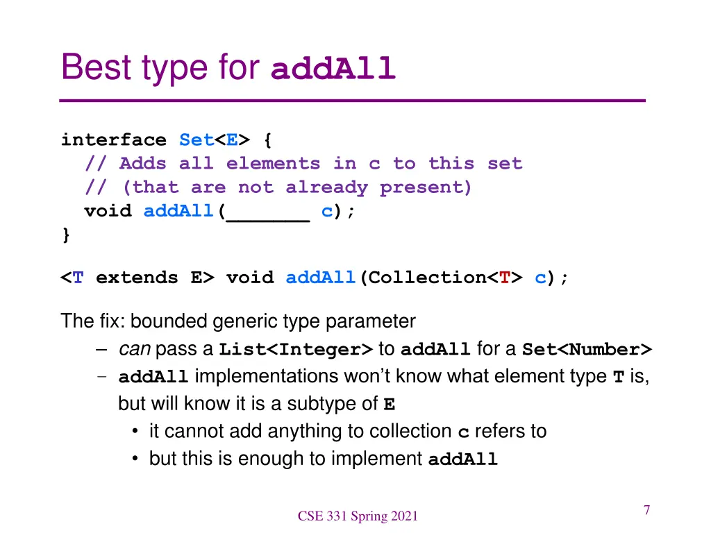 best type for addall 3