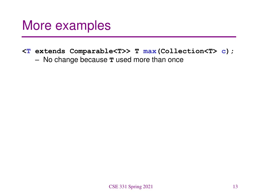 more examples