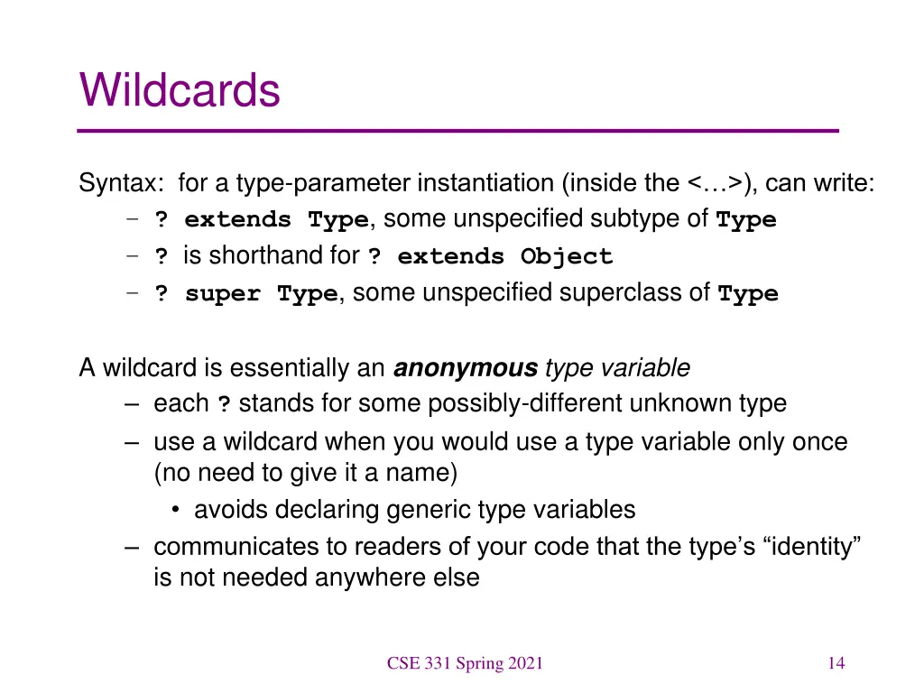 wildcards 1