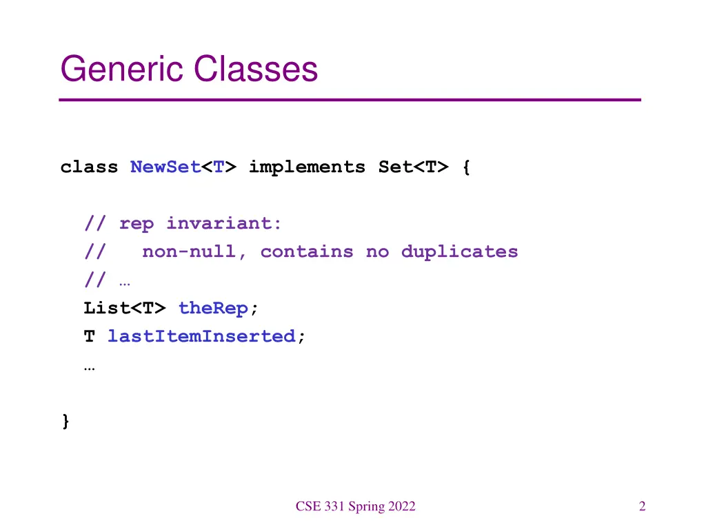 generic classes