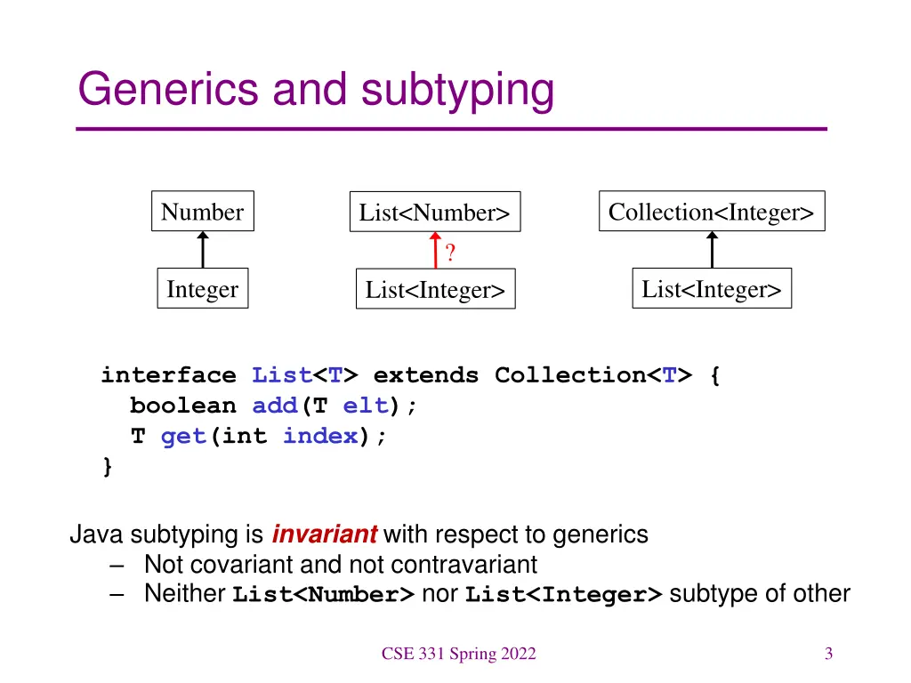 generics and subtyping