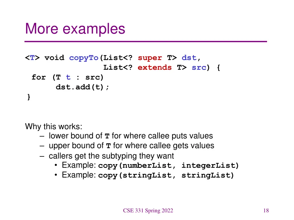 more examples