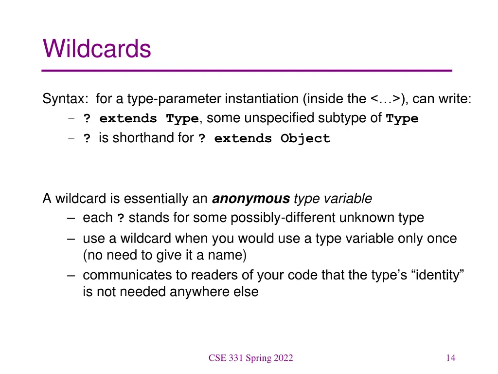 wildcards 1