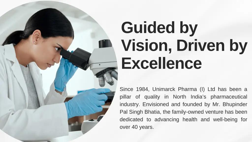 guided by vision driven by excellence