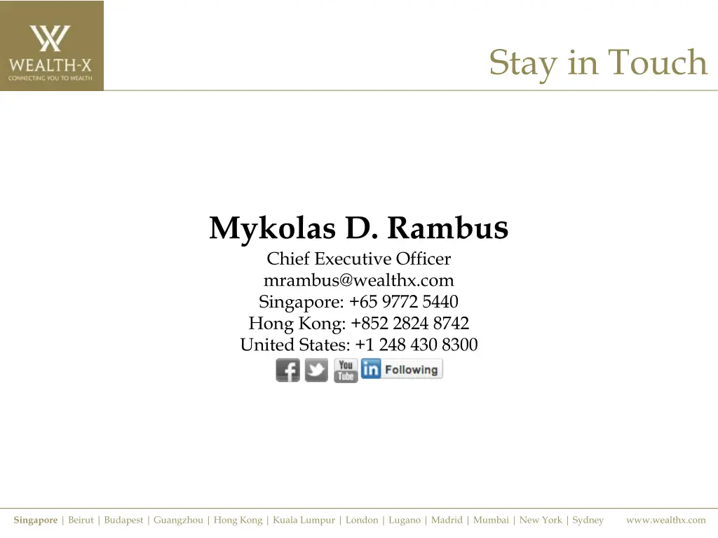 stay in touch