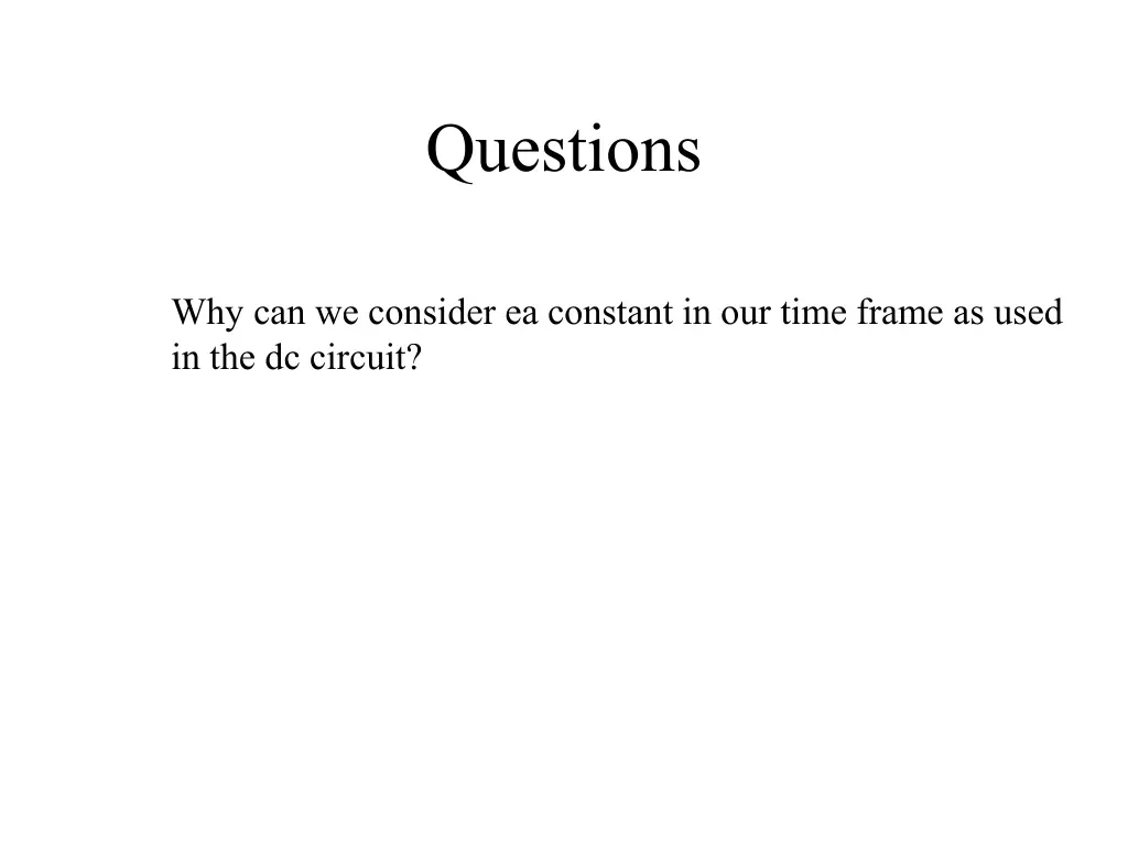questions