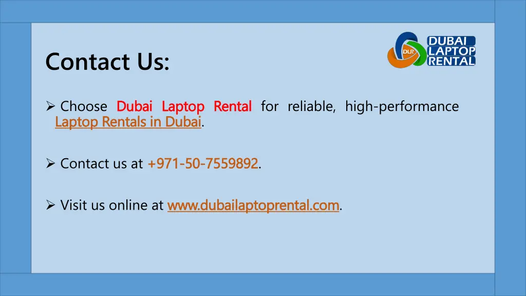 contact us