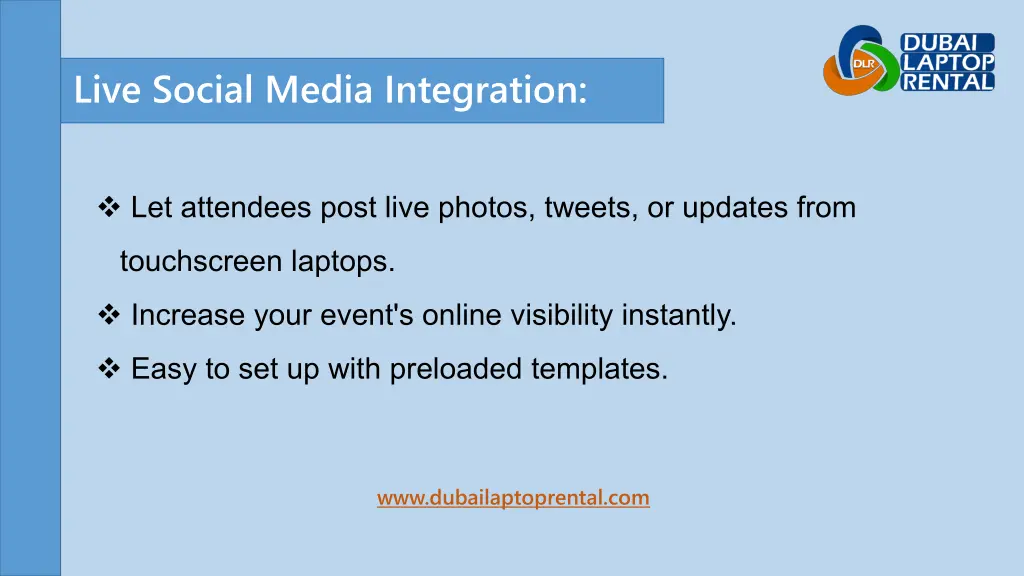 live social media integration