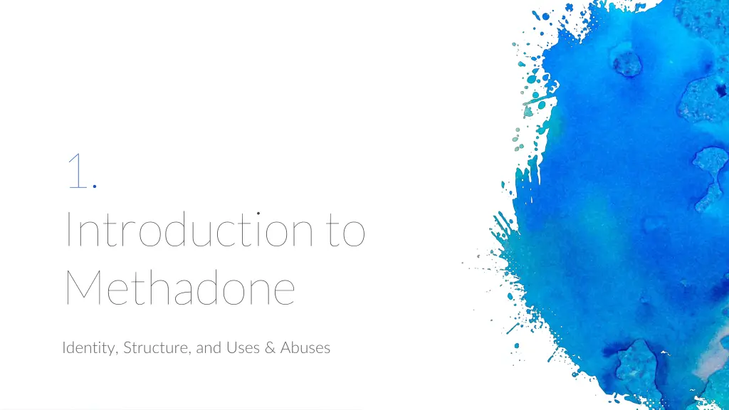 1 introduction to methadone