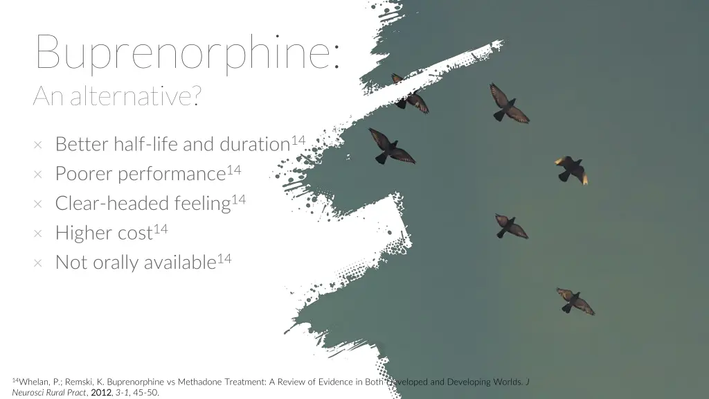 buprenorphine an alternative