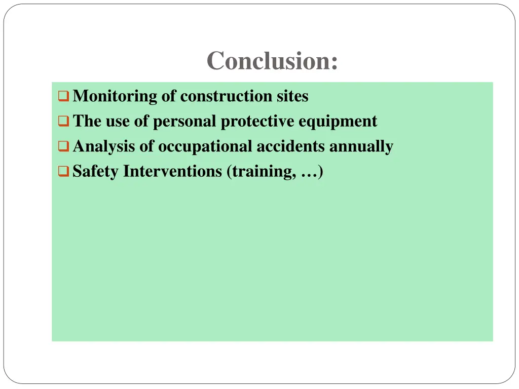 conclusion