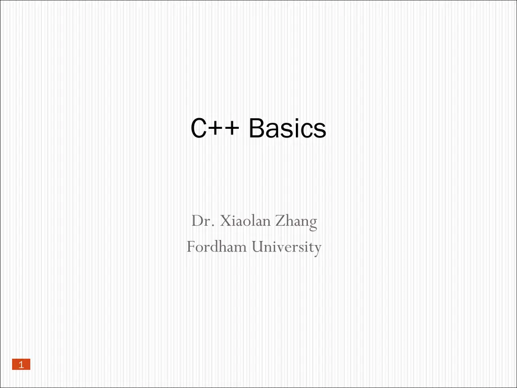 c basics