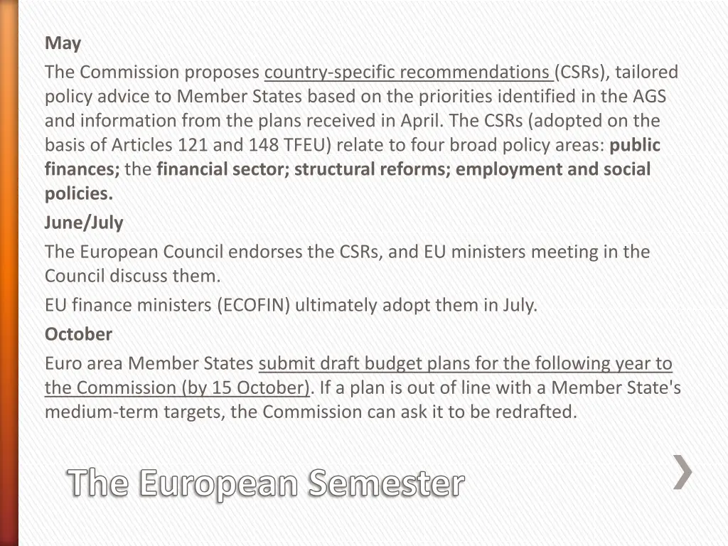 may the commission proposes country specific