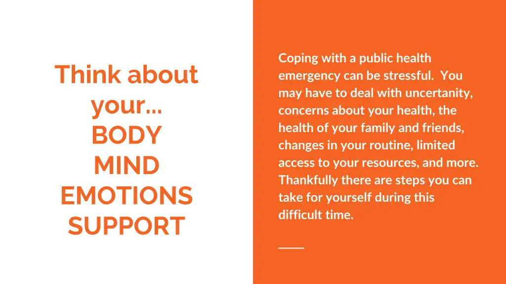 coping with a public health emergency