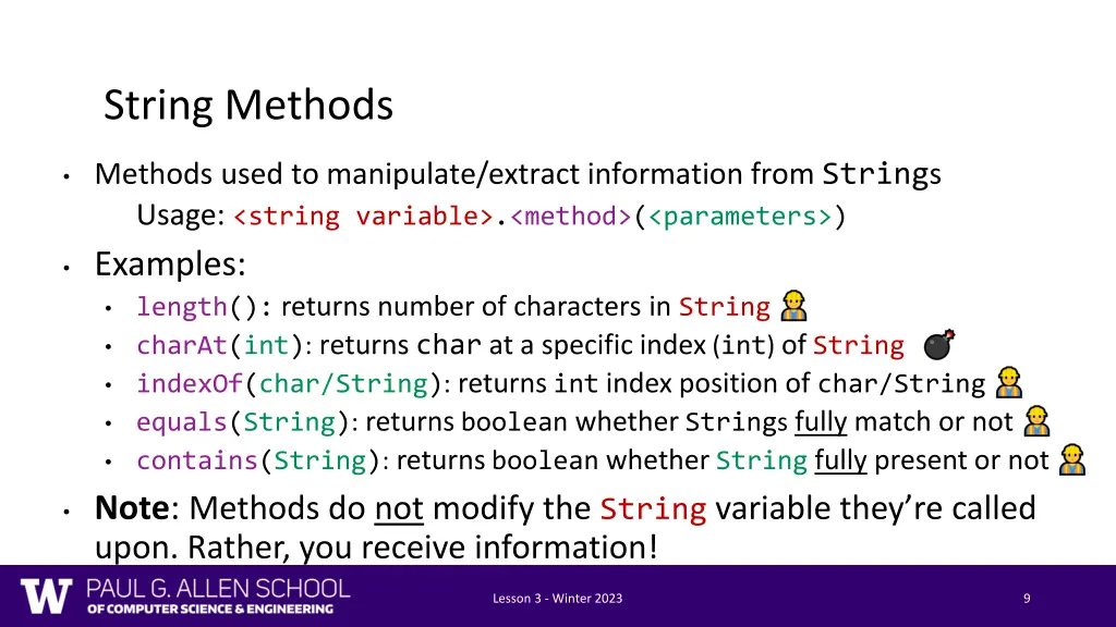 string methods