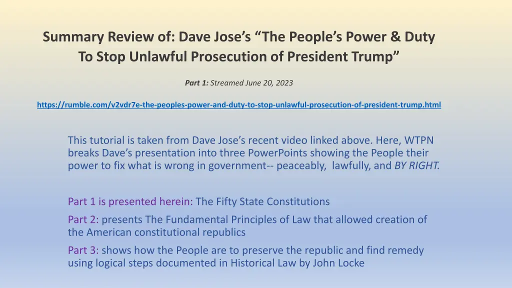 summary review of dave jose s the people s power