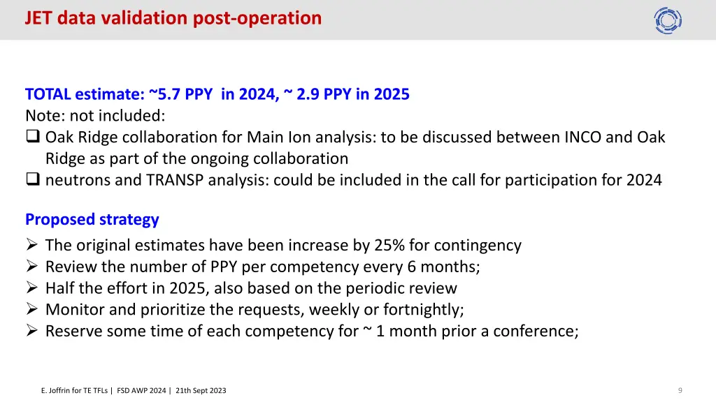 jet data validation post operation