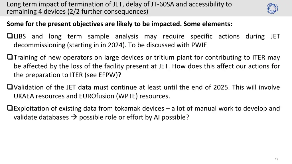 long term impact of termination of jet delay 1