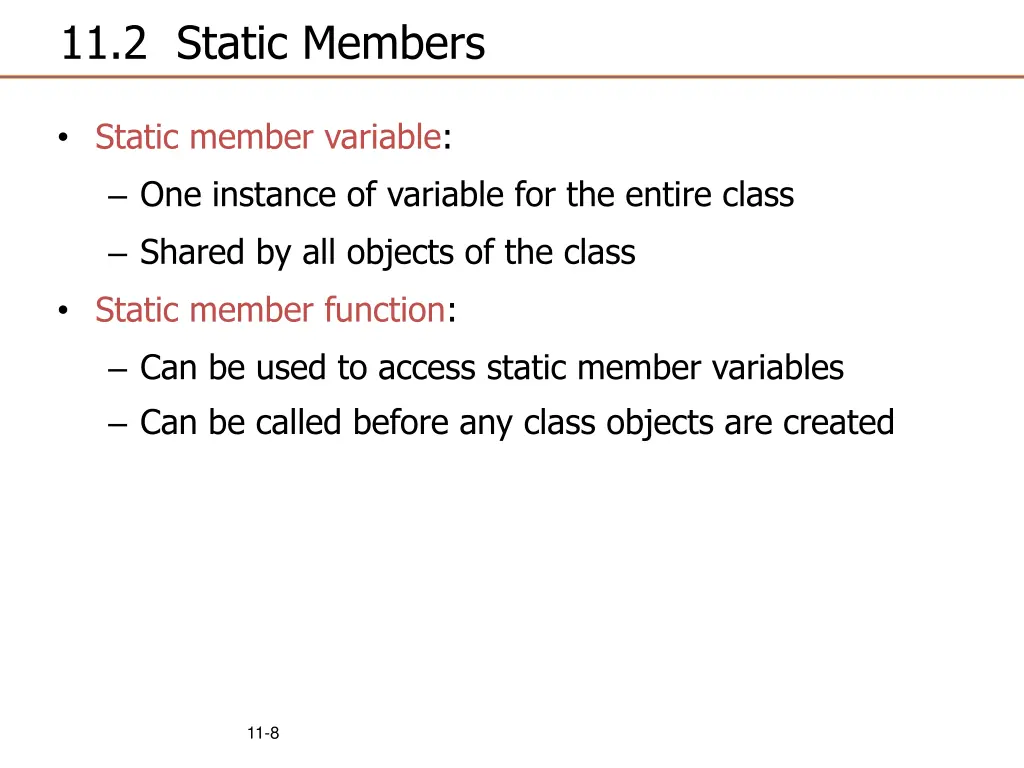 11 2 static members