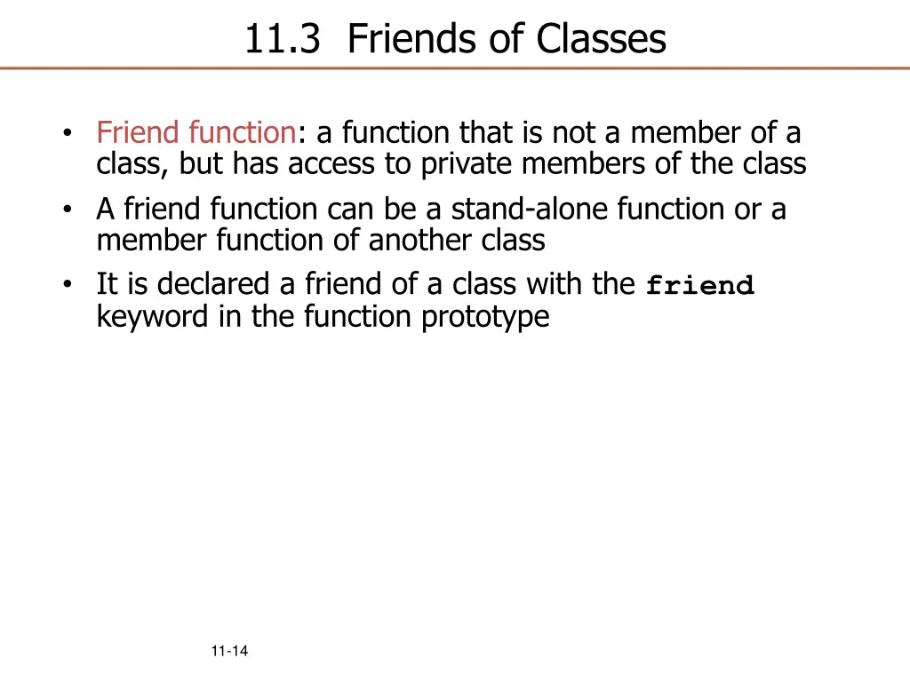 11 3 friends of classes