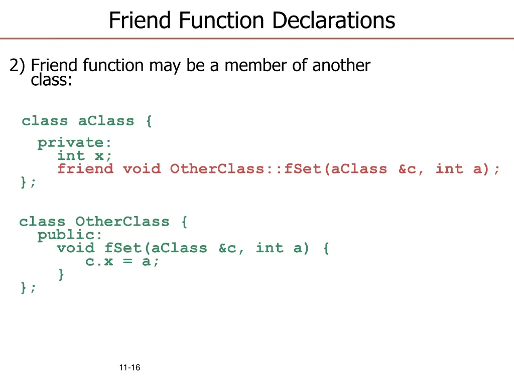 friend function declarations 1