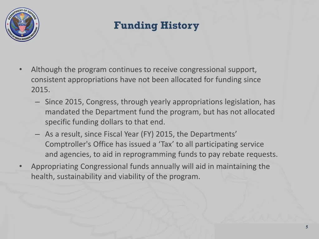 funding history