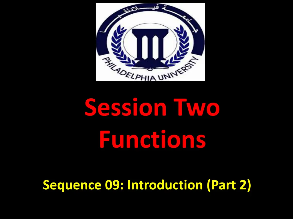 session two functions