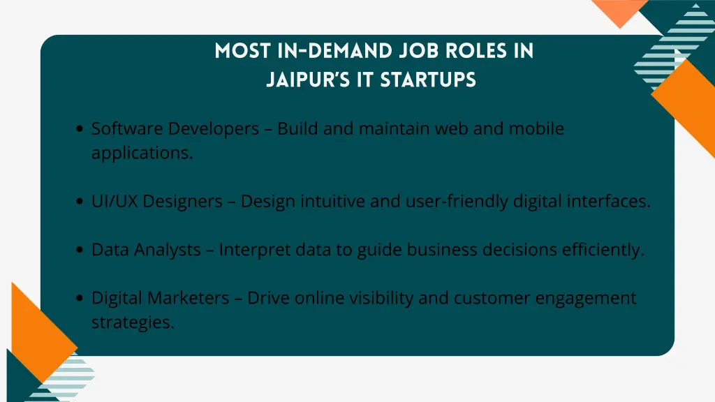 most in demand job roles in jaipur s it startups