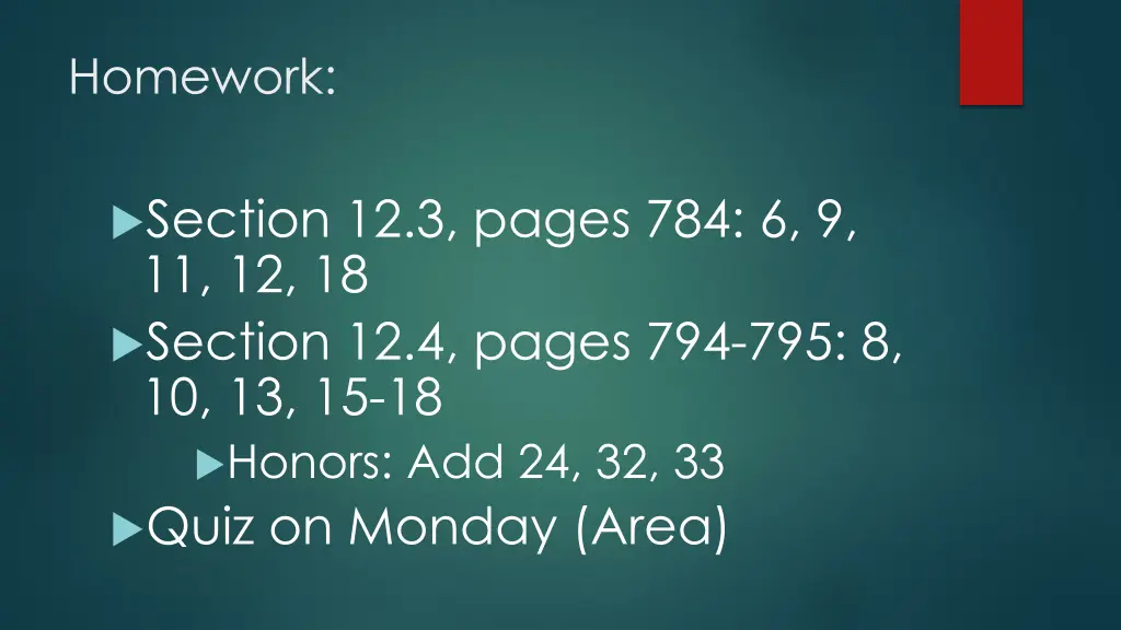 homework