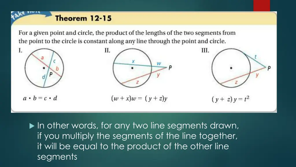in other words for any two line segments drawn