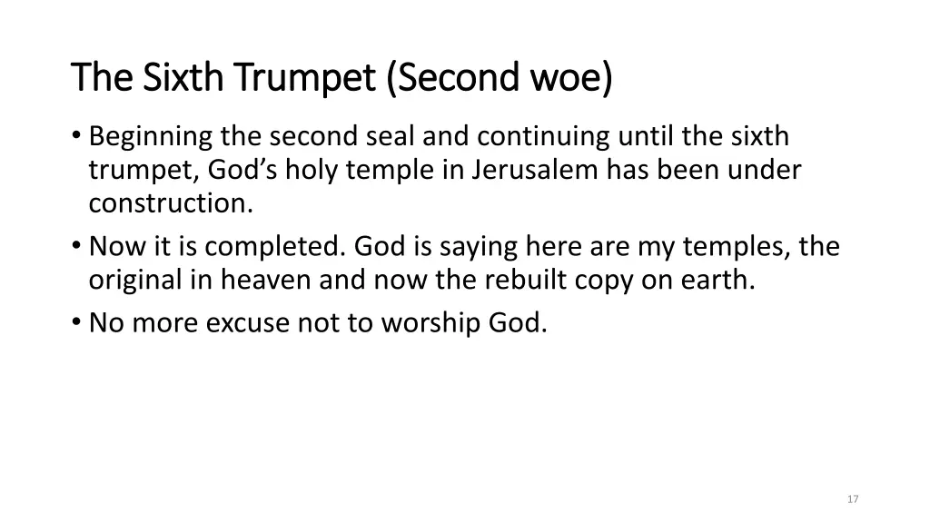 the sixth trumpet second woe the sixth trumpet