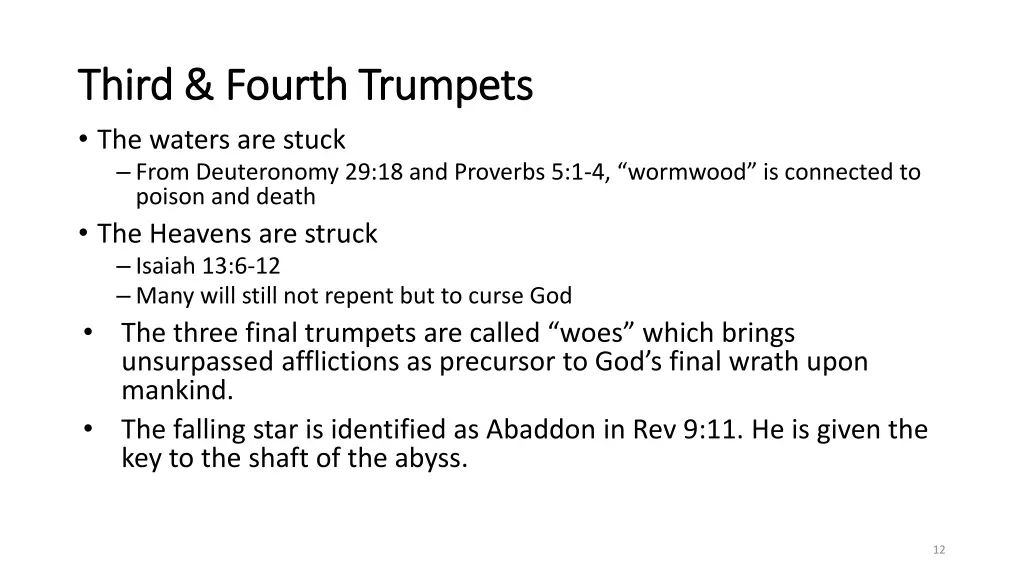 third fourth trumpets third fourth trumpets