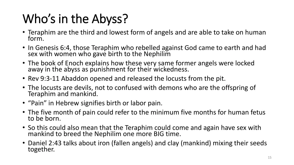 who s in the abyss who s in the abyss teraphim