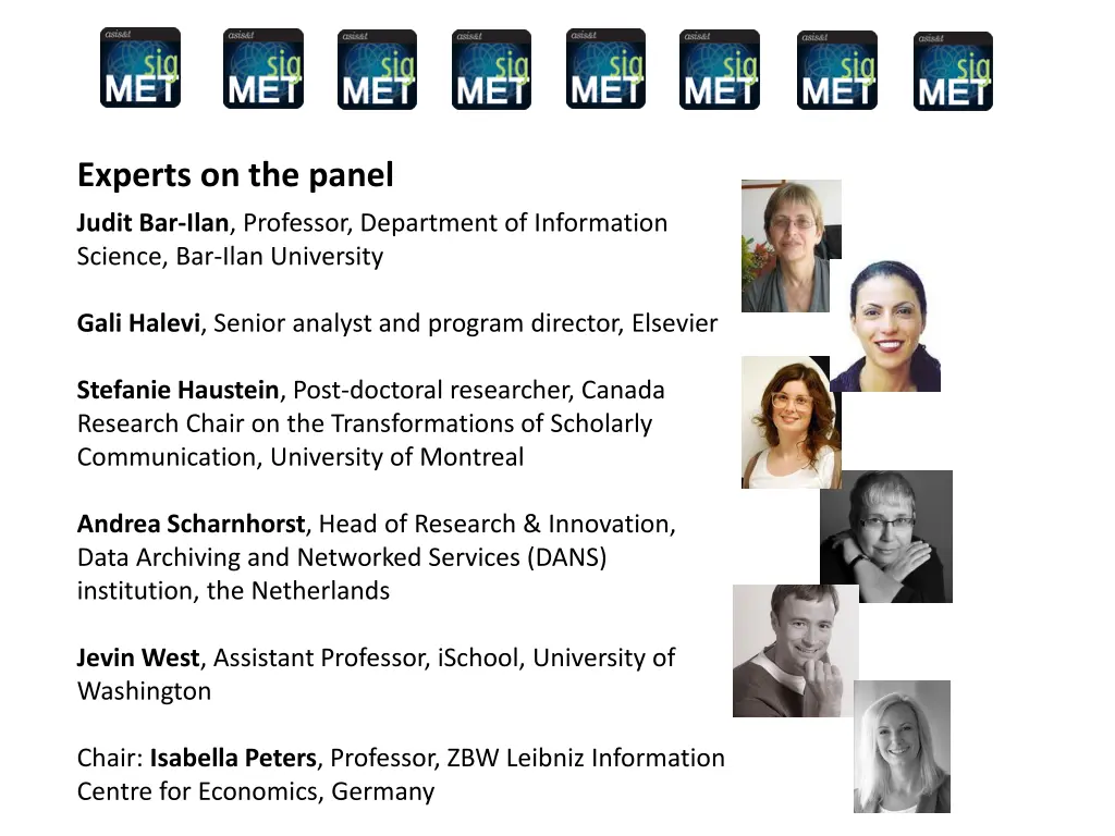 experts on the panel