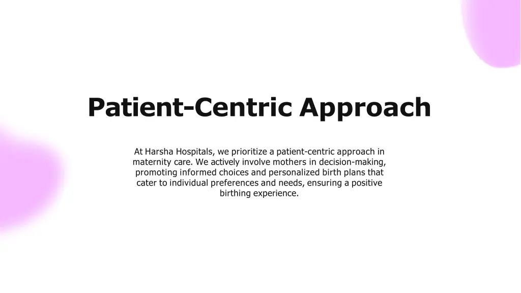 patient centric approach