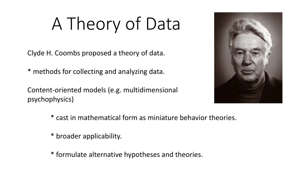 a theory of data