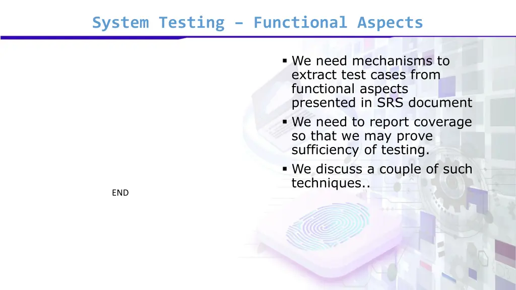 system testing functional aspects 5