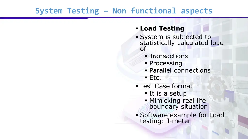 system testing non functional aspects 1