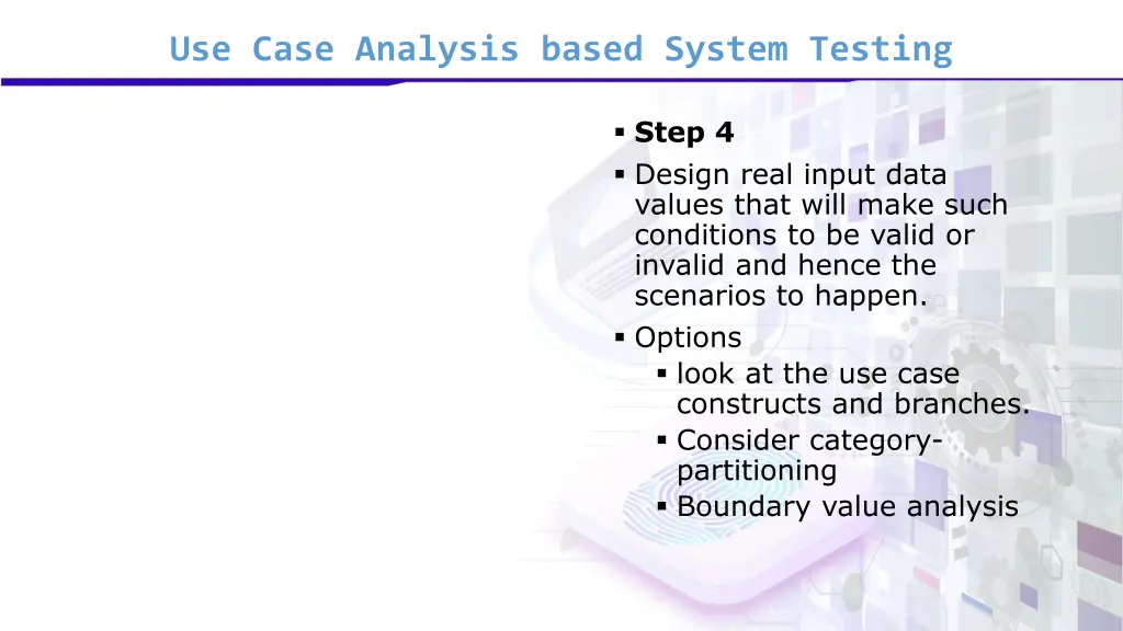 use case analysis based system testing 8