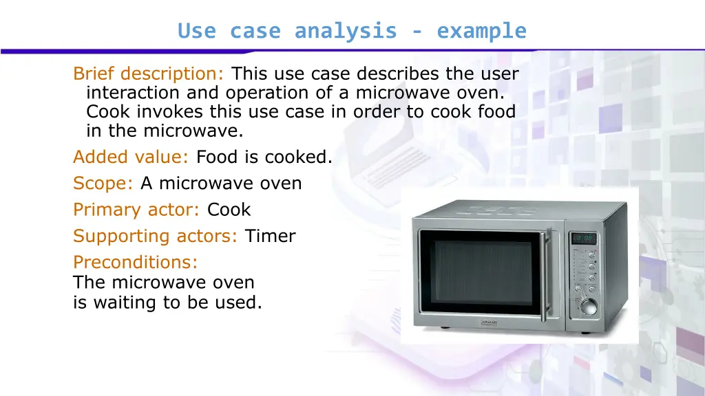 use case analysis example 2