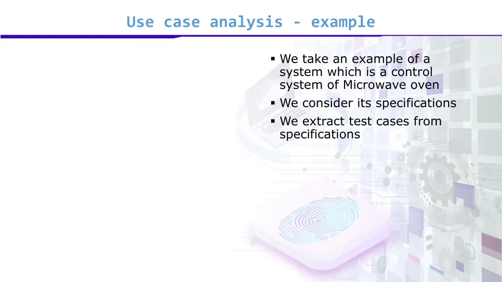 use case analysis example
