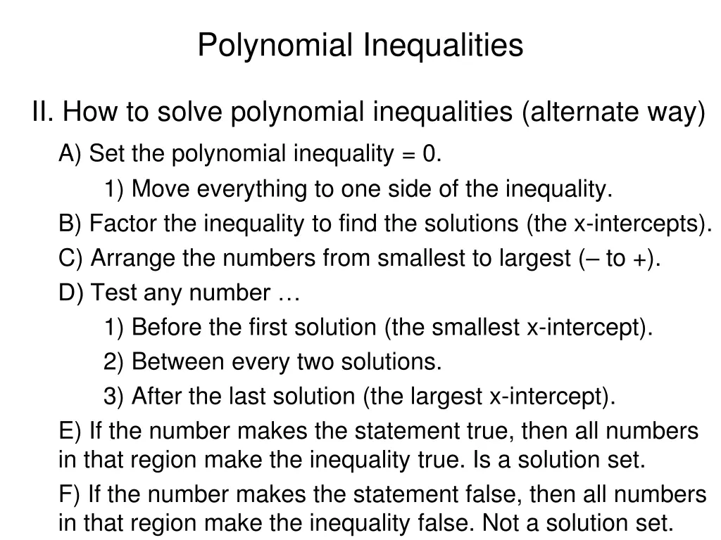 polynomial inequalities 1