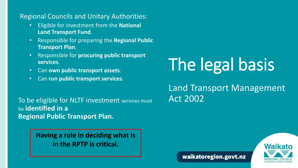 regional councils and unitary authorities