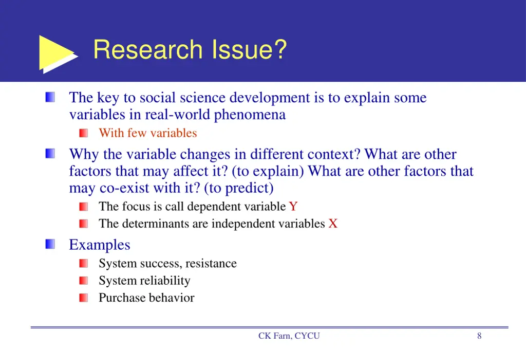 research issue