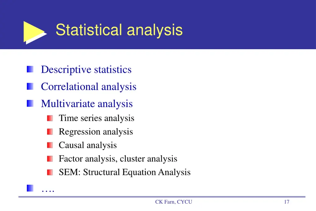 statistical analysis