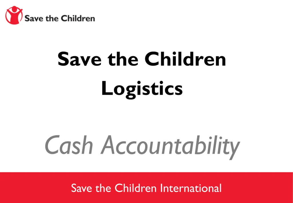 save the children logistics