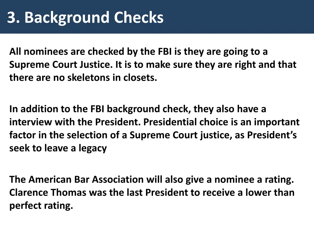 3 background checks