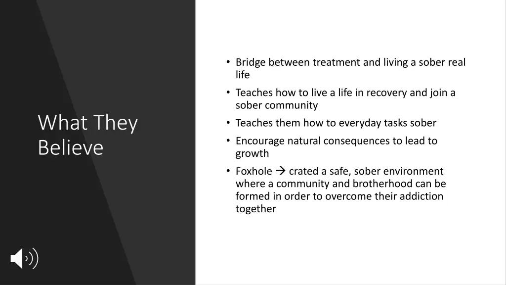 bridge between treatment and living a sober real