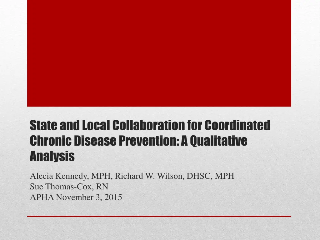 state and local collaboration for coordinated