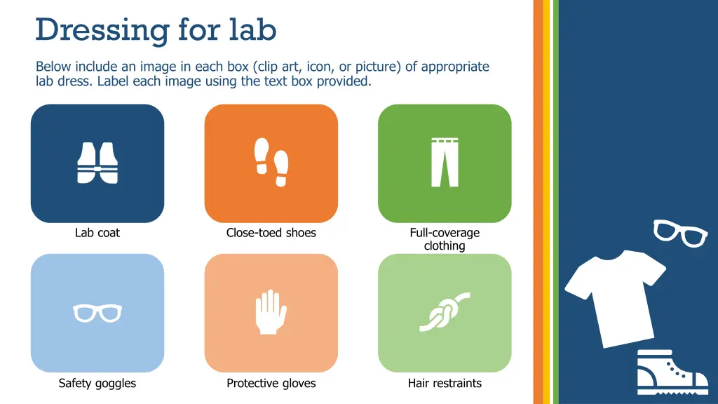 dressing for lab